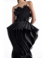Obsidian Petal Mermaid Gown - Image 2