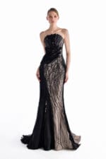 Midnight Illusion Mermaid Gown - Image 3