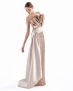 The Gilded Fold Evening Gown