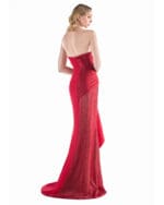 Vermilion Drapé Column Gown - Image 2