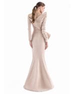 Nude Helix Column Gown - Image 2