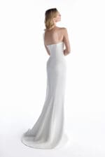 Ivory Ripple Column Gown - Image 4