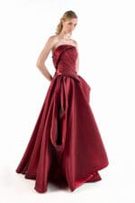 Burgundy Sovereign Ball Gown - Image 4