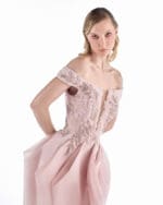 Blush Etching Column Gown - Image 2