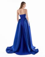 Sapphire Cascade Evening Gown - Image 3