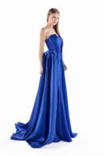 Sapphire Cascade Evening Gown - Image 4