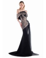 Noir Smoke Mermaid Gown