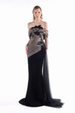 Noir Smoke Mermaid Gown - Image 3