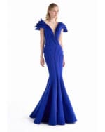 Cobalt Facet Mermaid Gown