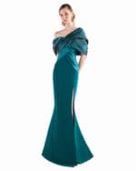 Emerald Sash Mermaid Gown
