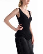 Noir Bellflower Column Gown - Image 2