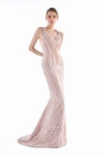 Blush Mosaic Corset Gown - Image 3