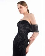 Noir Comet Sheath Gown - Image 2