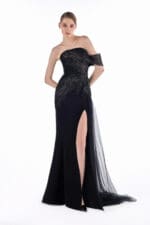 Noir Comet Sheath Gown - Image 3