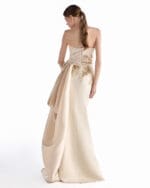 Champagne Solstice Column Gown - Image 3