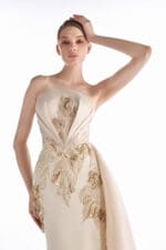 Champagne Solstice Column Gown - Image 2