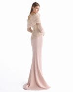 Blush Lattice Column Gown - Image 2