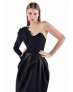 Noir Quill Envelope Gown - Image 2