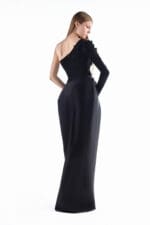 Noir Quill Envelope Gown - Image 4
