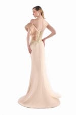 Golden Zephyr Column Gown - Image 3