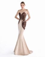 Cocoa Cameo Mermaid Gown