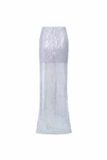 Sparkling Sequin Mesh Overlay, Lilac Skirt - Image 2